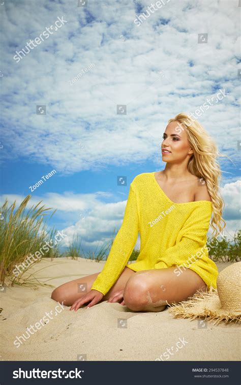 Sexy Blonde Girl On Summer Beach Stock Photo Shutterstock