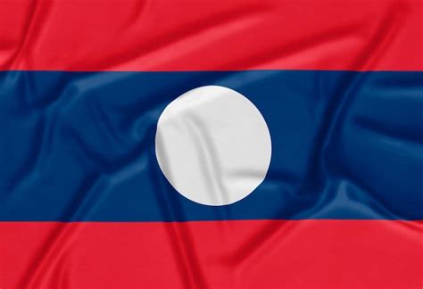 Fondo Realista De La Bandera De Laos Foto Gratis