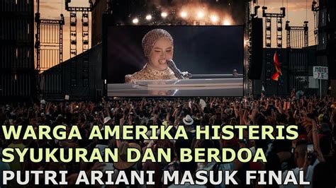 Semua Bahagia Warga Amerika Berbondong Bondong Dukung Putri Ariani