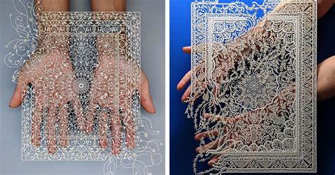 Art And Math Converge In Intricate Laser Cut Paper Designs