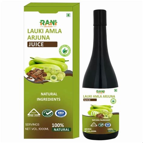 Rani Herbals Lauki Amla Arjuna Juice Packaging Type Bottle Liquid At