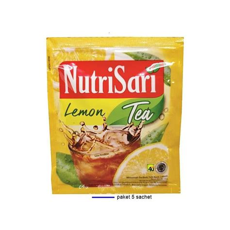 Jual NUTRISARI Minuman Serbuk Rasa LEMON TEA PAKET 5 SACHET Di