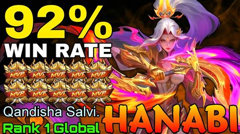 Win Rate Hanabi Double Mvp Gameplay Top Global Hanabi By