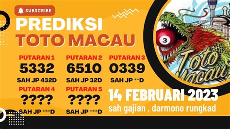 Prediksi Macau Hari Ini Selasa Februari Prediksi Totomacau