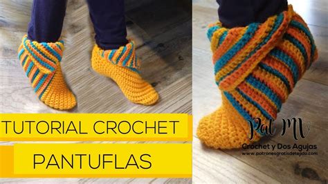 PANTUFLAS CROCHET tutorial súper fácil YouTube