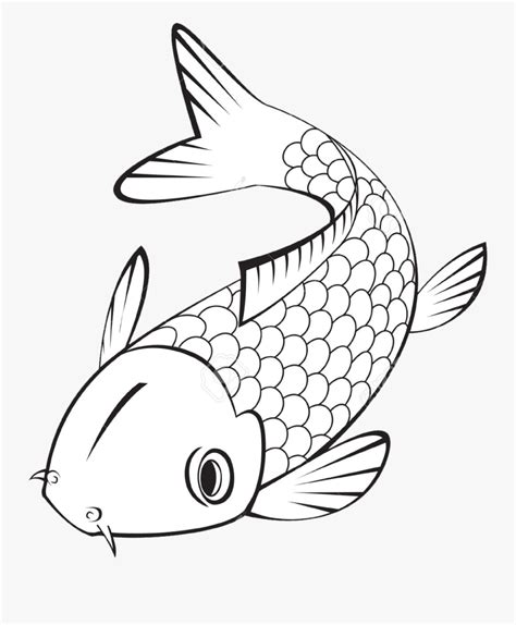 Koi Fish Drawing Easy Koi Fish Drawing Simple At Getdrawings