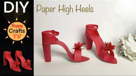 How To Make Paper High Heels For Your Party Decor I Diy Paper Shoes