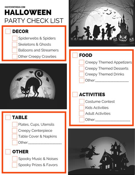 Halloween Party Checklist Easy Event Ideas