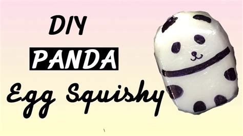 Diy Panda Egg Squishy No Puffy Paint No Memory Foam Easy 3d Squishy