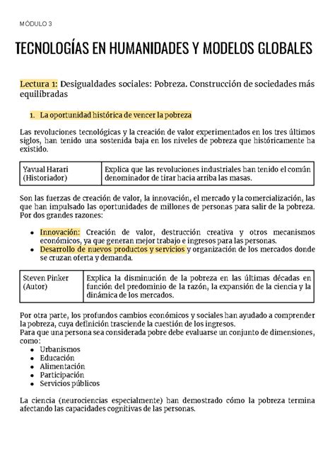 Módulo 3 resumen 240614 144259 TECNOLOGÍAS EN HUMANIDADES Y MODELOS