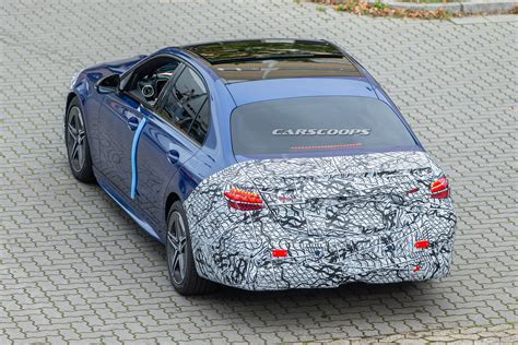 2022 Mercedes Benz C Class Drops Most Of Its Camouflage To Reveal Elegant New Design Carscoops