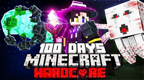 I Survived Days As A Wizard In Hardcore Minecraft Youtube