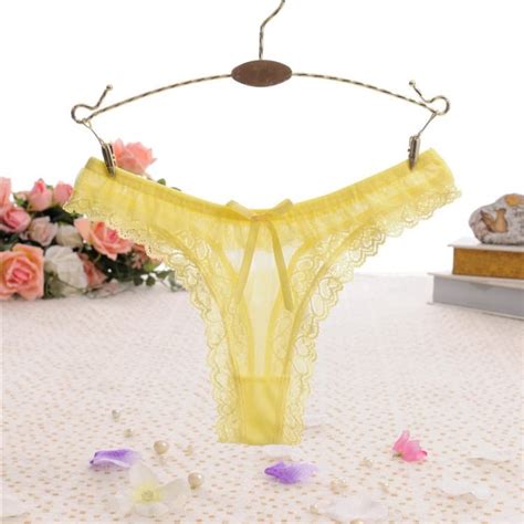Jual Sexy G String Wanita Lingerie Celana Dalam Bahan Transparan C