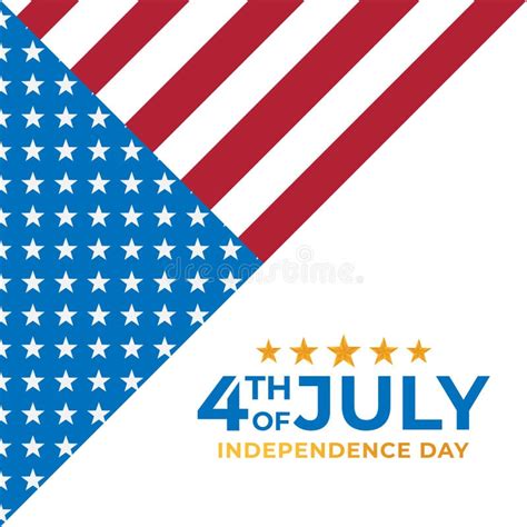 Fourth Of July Independence Day Of United States Of America Banner