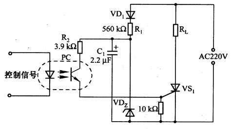 The thyristor trigger circuit composed of photocoupler - Basic_Circuit ...