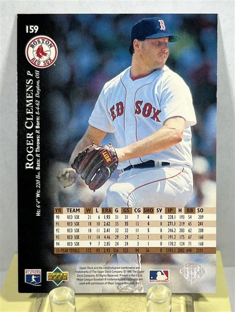 1995 Upper Deck 159 Roger Rocket Clemens HOF LEGEND Boston Red