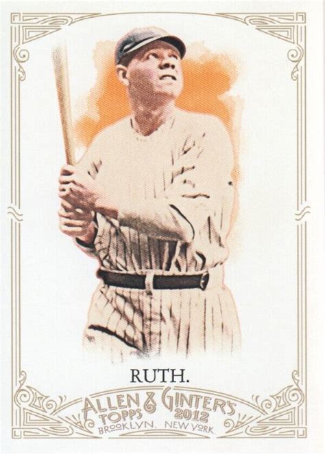 Topps Allen And Ginter Babe Ruth Ebay