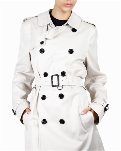 Casaco Burberry Original Trench Coat Cinza Feminino