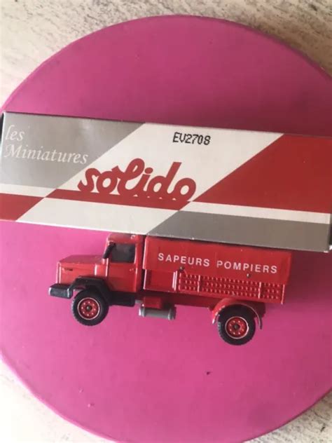 Solido No Dinky Toys Camion De Pompiers D Origine Bon Tat Avec Boite