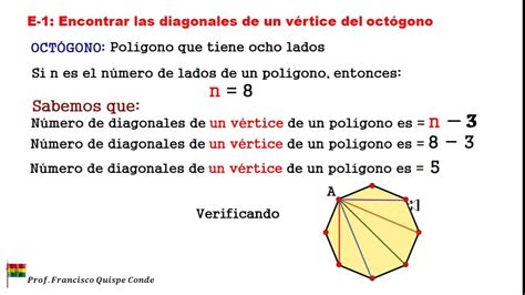 06 GEOMETRIA BÁSICA NÚMERO DE DIAGONALES DE UN VÉRTICE EJEM YouTube