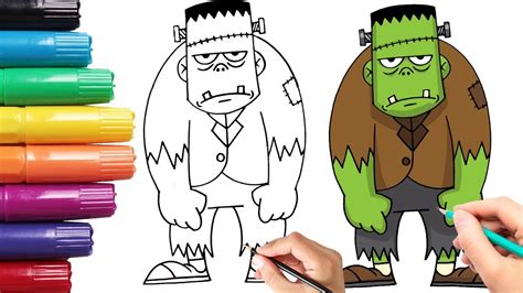 How To Draw Frankenstein Drawing Lesson Youtube