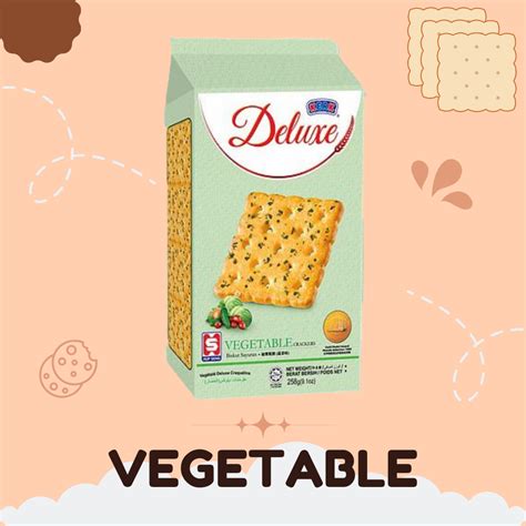 Hup Seng Kerk Deluxe Original Sugar Vegetable Crackers 168 G Lazada