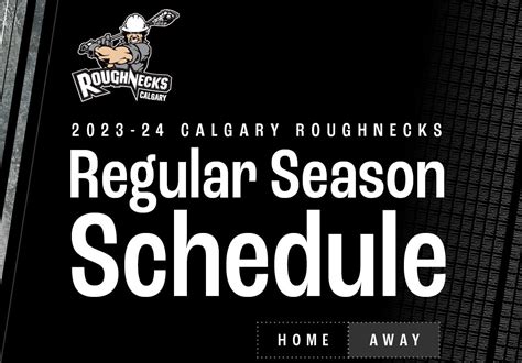 2023-24 Downloadable Schedule - Calgary Roughnecks