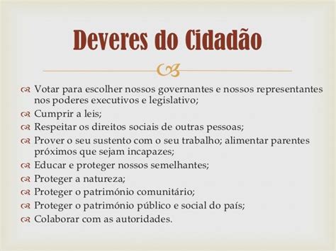 Direitos E Deveres