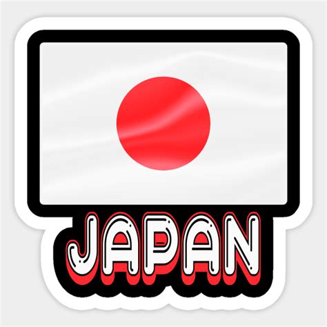 Japan Flag Sticker Japanese Culture Souvenir