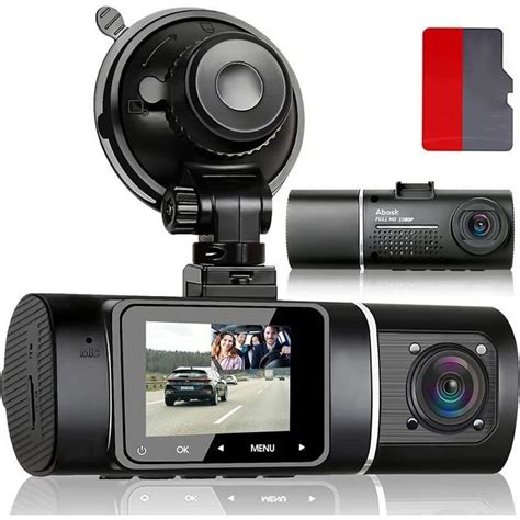 Cam Ra De Voiture Abask J Dashcam P Avant Et Arriere Cran