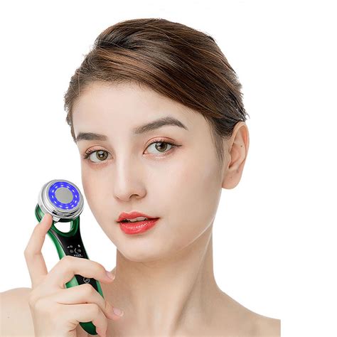 Ultrasonic Portable LED Heating Emsfacial Lifting Vibration Massager