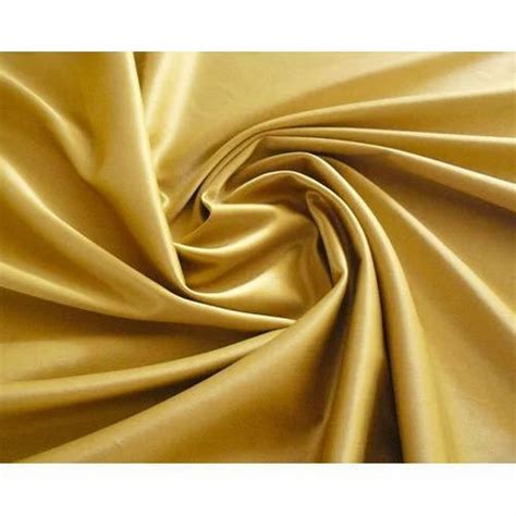 Polyester Satin Silk Fabric Plain Solids Yellow At Rs Meter In Surat