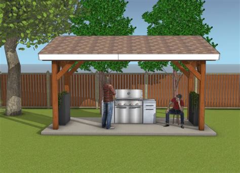 Pavilion Lean To Roof Plans Myoutdoorplans