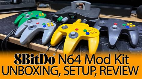 8BitDo Nintendo N64 Controller Mod Kit Product Unboxing Set Up