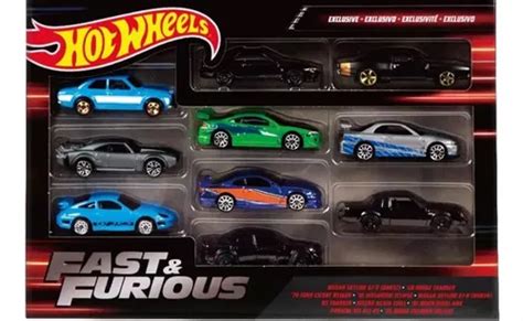 Hot Wheels Rapidos Y Furiosos Colección 8 Piezas Set Envío gratis