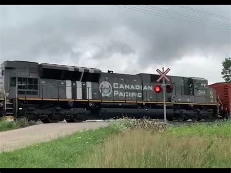 #shorts Canadian Pacific 6644 D-Day tribute unit roll by. - YouTube