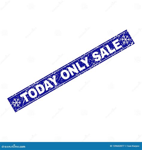 Today Only Sale Scratched Rectangle Stamp Seal With Snowflakes Stock