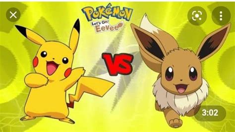 Pikachu Vs Eevee Comenta Aí Quem Vai Vençer Pikachu Vou Vencer