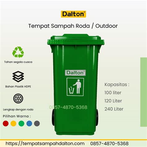 Jual Tong Sampah Roda Tempat Sampah Roda Kapasitas Dan