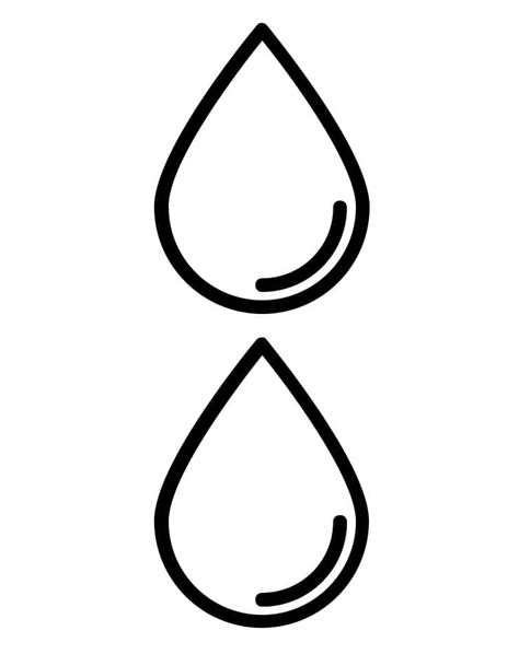 Dibujos De Gotas De Agua De Dibujos Animados Para Colorear Para