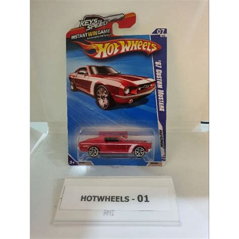 HOT WHEELS RED 67 CUSTOM MUSTANG Shopee Malaysia