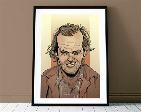 The Shining Art Print Jack Nicholson As Jack Torrance Etsy