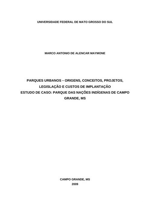 PDF PARQUES URBANOS ORIGENS CONCEITOS PROJETOS Livros01