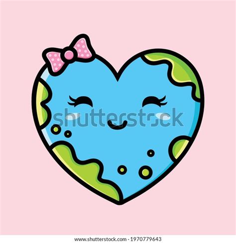 Cute Earth Vector Character Design Stock Vector (Royalty Free ...