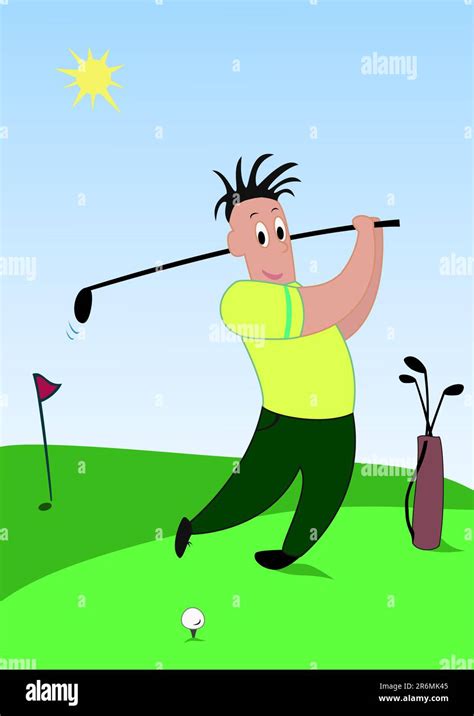 Practice Putting Golf Stock Vector Images Alamy