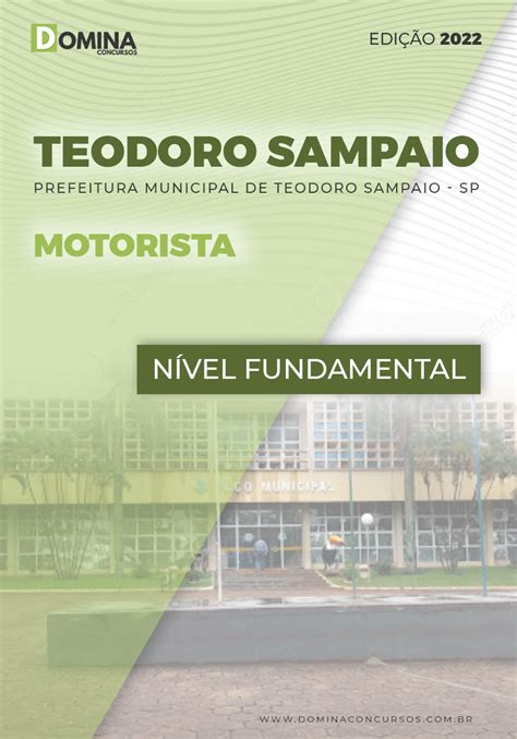 Apostila Digital Pref Teodoro Sampaio Sp Motorista