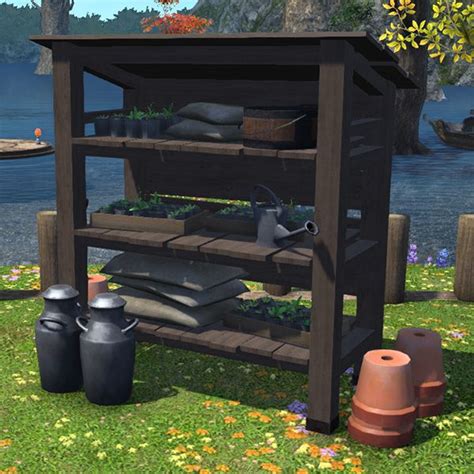 Garden Tool Shelf Ffxiv Housing Outdoor Furnishing