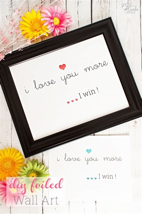 I Love You More Wall Art - Real Creative Real Organized