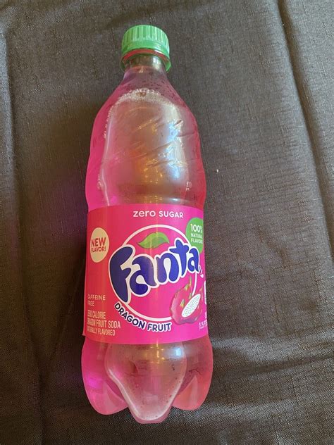 Fanta Dragon Fruit Limited Edition 20oz Bottle Zero Sugar Caffeine Free