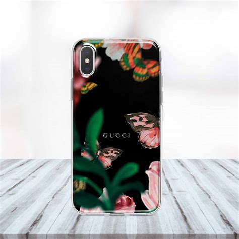 Butterfly Flowers Print Case Iphone Xs X Xr Case Inspired By Gucci